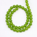 Craft Round Calcedony Jades Beads para hacer joyas