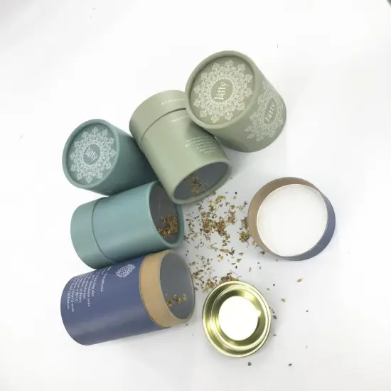 Paper Tin Box For Private Label Tea Packaging