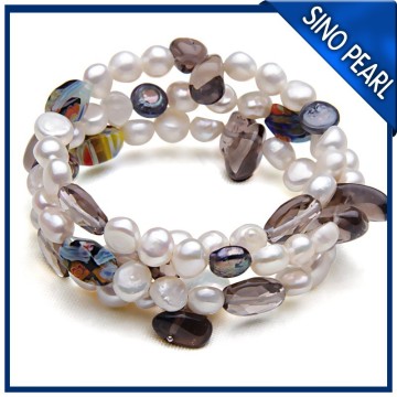 AA 7-8/12-13 MM 3 Bangles China Alibaba Supplier freshwater fashion charming bangle bracelet PB036