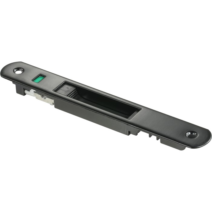 Утопленная ручка-защелка раздвижного окна с индикатором безопасности