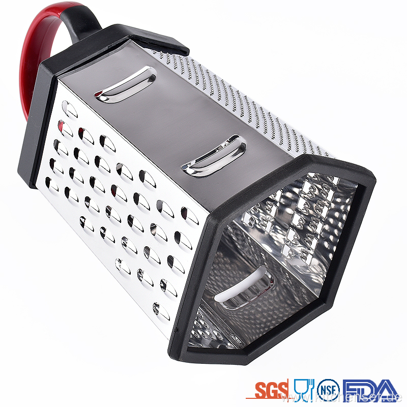 6 Sided multifunctional manual cheese stainless steel grater