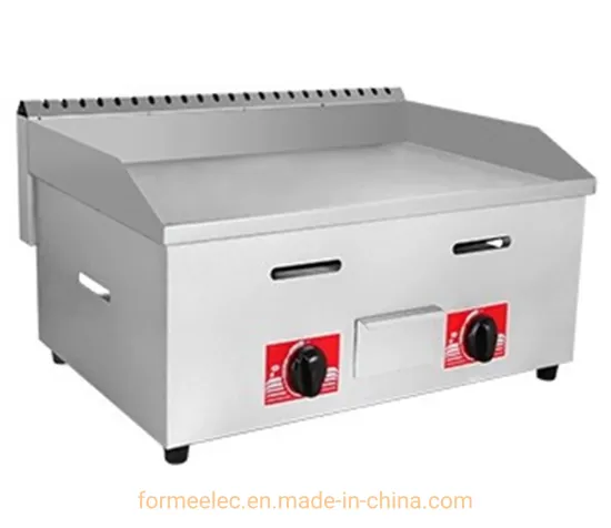 Countertop Gas Griddle Flat Plate Desktop Gas Griddle 2 Burners Griddles