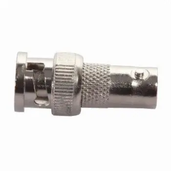BNC male to BNC female connector, RoHS Directive-compliant