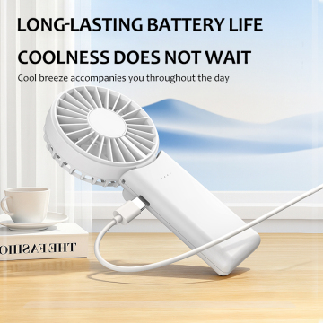 Quạt mini cầm tay có thể gập lại, điều chỉnh 4 tốc độ, sạc USB, quạt làm mát bằng nhựa di động dành cho du lịch, ngoài trời, gia đình, xe hơi, RV