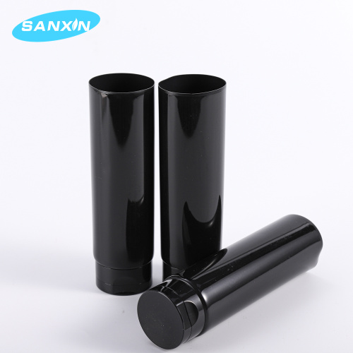 Pe Cosmetic Tube big capacity diameter 60mm black packaging soft tube for lotion shampoo Manufactory