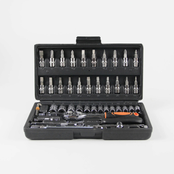 Strumenti manuali da 46 pc professionisti: chiave per ruote e presa con impugnatura a cricchetto