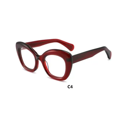 Round Vintage Acetate Designer Glasses Frames: Luxury Brand Eyewear for Men and Women - Myopia & Optical Prescription Eyeglasses