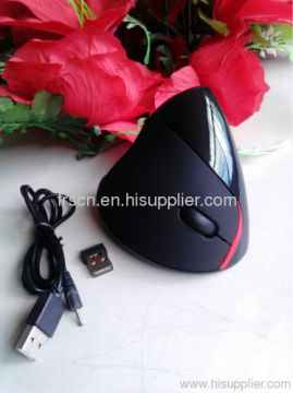 Lớn tay Ergonomic dọc không dây sạc chuột với Usb sạc cáp