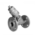 Stainless Steel Flanged Pneumatic Angle Seat Valve