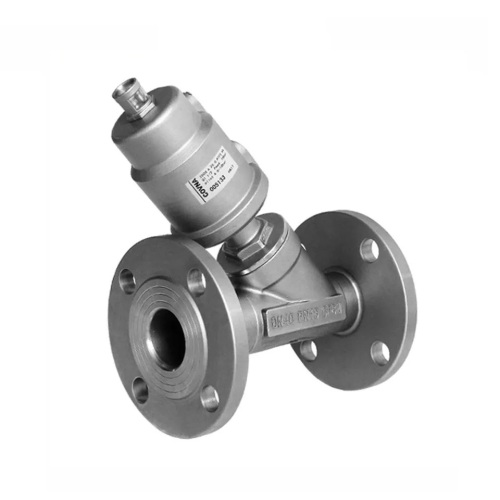 Stainless Steel Flanged Pneumatic Angle Seat Valve