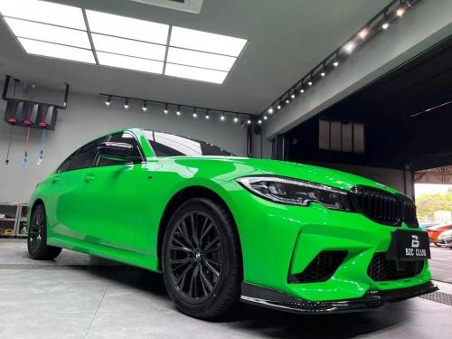 Zelfklevende huisdier appelgroene auto vinyl wrap