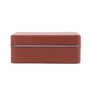 8 slot leather watch zipper organizer box