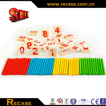 Wooden math sticks wood counting wholesale sticks game