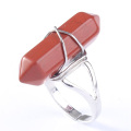 Ringos de formato de coruja de Ring Red Jasper Rings Red Jasper Rings para mulheres Anel Ajustável de Casamento Jasper para Mulheres