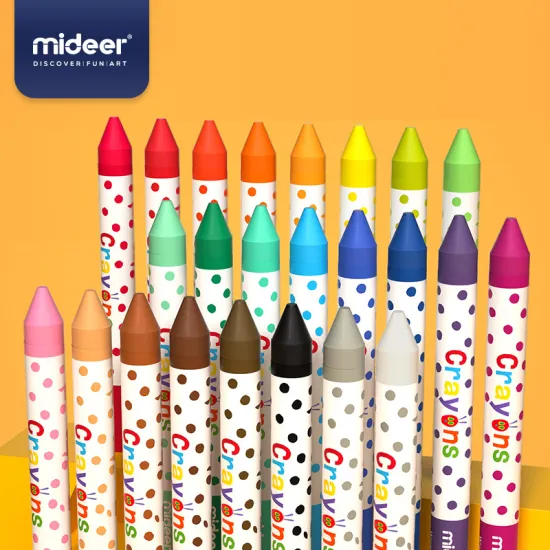 Mideer Children's Drawing Toys 12/24 Colors Washable Crayons Safe And Harmless Painting Set