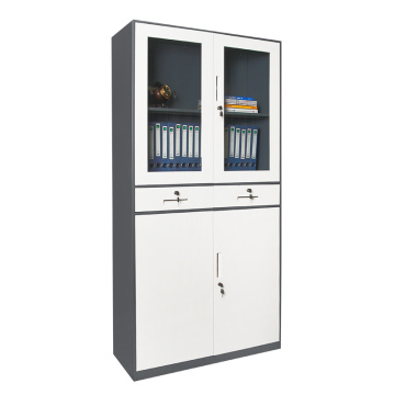 Tall Storage Cabinets with Doors and Drawers