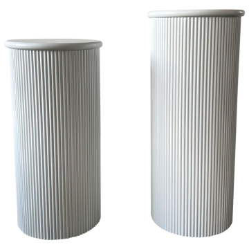 High Quality Wooden Ribbed White Painted Event Stage