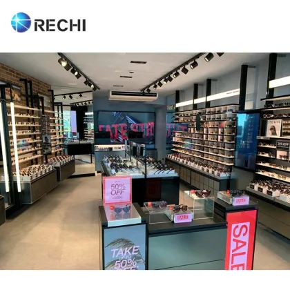 RECHI Eyewear Shop Fittings: Customizable Sunglasses Displays, Wood Cabinets & Optical Store Interior Solutions