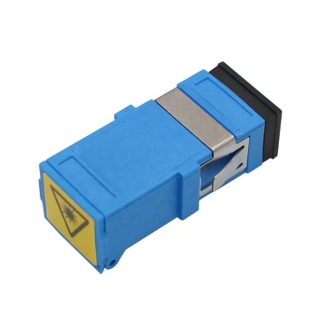 Factory Supply Fiber Optic Connector SC/UPC Transparent Fiber Optic Shutter Adapter