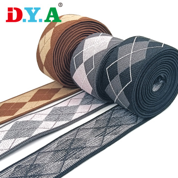 Graphic jacquard waistband elastic for garment