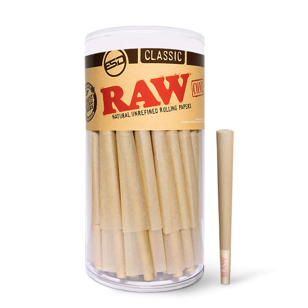 Raw Classic Natural Unrefined Pre Rolled Cones