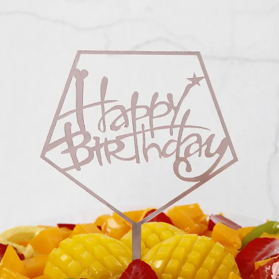 Customized Laser Cut Acrylic Cake Toppers for Birthday and Mother's Day Celebrations
