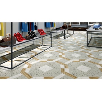 Διακόσμηση Terrazzo 60x60cm κεραμικά πλακάκια πορσελάνης από πορσελάνη