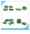 Wholesale Nylon green color 4 pin 8 pin male and female 3.5mm 3.81mm pitch pcb screw terminal block straight and right angle