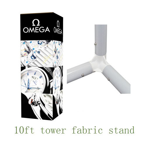 10ft Fabric Tower Exhibition LED Frame Stands