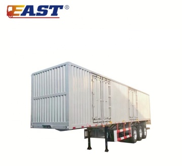 EAST 3-Axle 40-80Tons Semi Drop Deck Enclosed Van Cargo Trailer