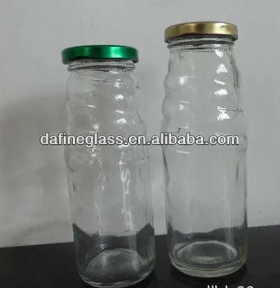 drinking glass bottle for juice , beverage