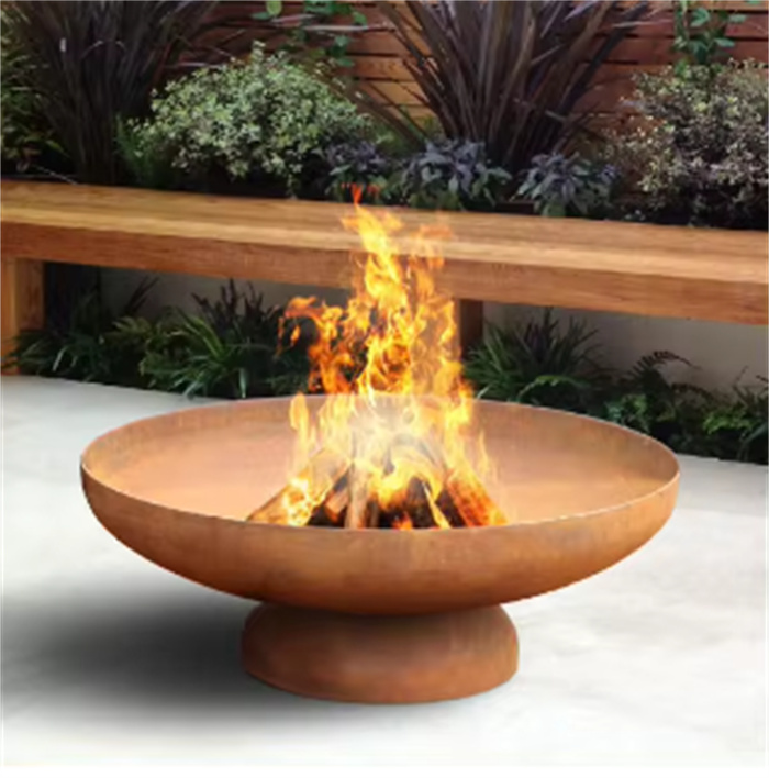 Outdoor Cor Ten Steel Garden Metall Feuerstelle