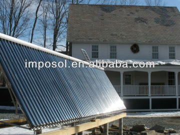 evacuated tube solar panel collector