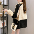 women's new fashionable lamb fleece sweater