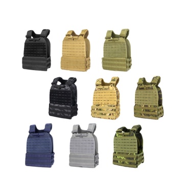 Laser Cut Tactical MOLLE Plate Carrier Vest for Training