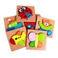 Rompecabezas de animales de madera para niños pequeños 1 2 3 años, Boys &amp; Girls Toys Educational Gift con 4/6 patrones de animales