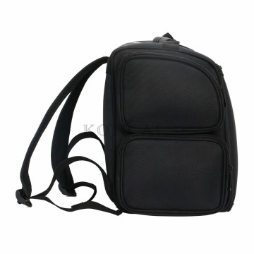 Black small portable shoulder nylon beauty cosmetic bag and box makeup kit