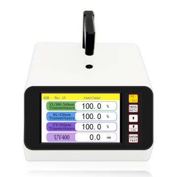 DR82B Blue Purple Light Transmittance Tester for Glass Lens and Display Screen Coating