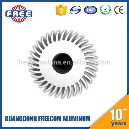 Hollow round led heatsink aluminum radiator extrusion aluminum profiles