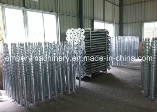 Ground Screw Pile/Galvanized Steel Q235 Ground Screw Non-Flange for Solar Power Project