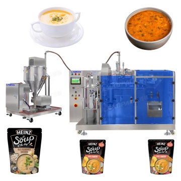 Horizontally Soup Premade Retort Packet Bag Pouch Sealing Packaging Machine