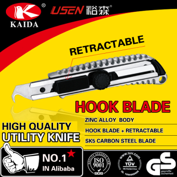 hook Blade Zinc alloy Multipurpose Utility Cutter Knife