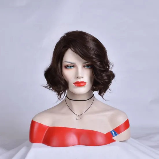 2020 New fashion short kinky synthetic wigs bob hair  heat resistance synthetic wig  for woman