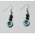 Hematite Earring with silver color finding