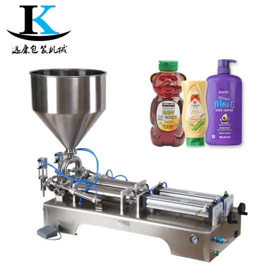 YK Factory Price Double Nozzle Shampoo, Beverage, Honey, Butter Paste Filling Machine