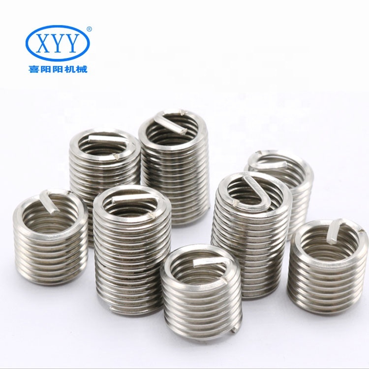 304 Stainless Steel Wire Thread Inserts Locking Type Fasteners with M2 M8 Threads Packed in Carton Box Metric Measurement System