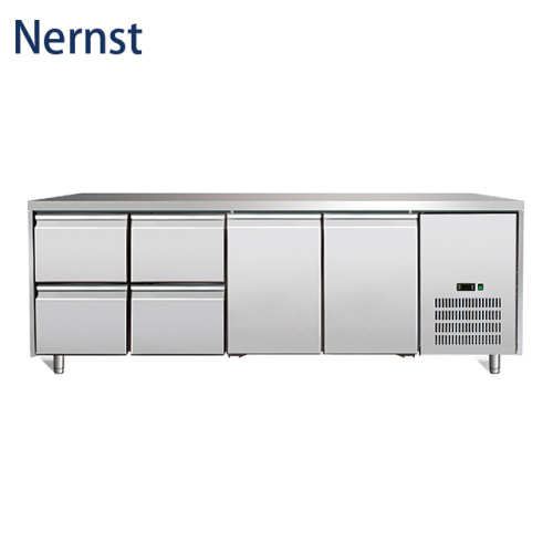 Undertable Refrigeration Kitchen Refrigerated Bench SNACK4140TN (Coated Shelf) Factory