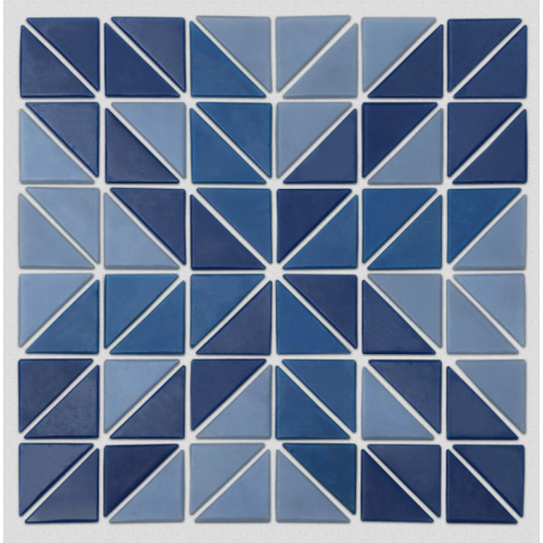 Triangular glass mosaic can be customized pattern