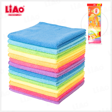LiAo 14 Pack Colorful Microfiber Cleaning Cloths
