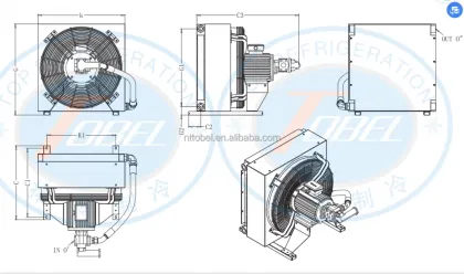 Sustainable Hydraulic Oil Package Cooler With Electric Fan Applicable Industries Construction Works